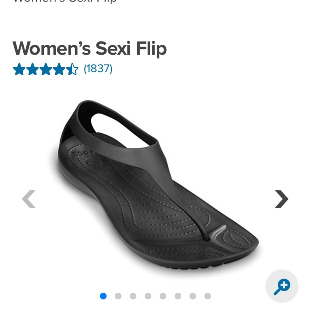 Crocs Sexi Flip Sandal - Black/Black